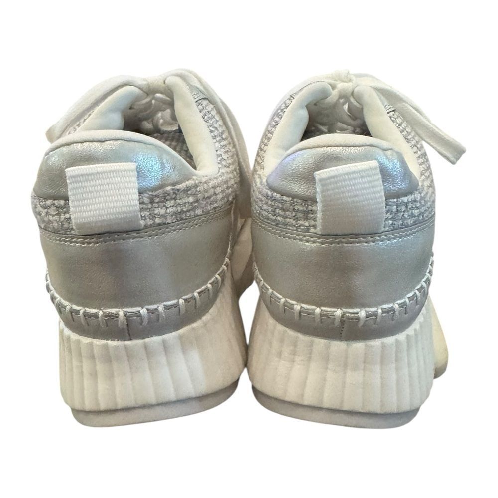 NEW Universal Thread Persephone Gray White Metallic Lace-Up Shoes Sneakers 9 - Picture 5 of 6